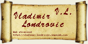 Vladimir Londrović vizit kartica